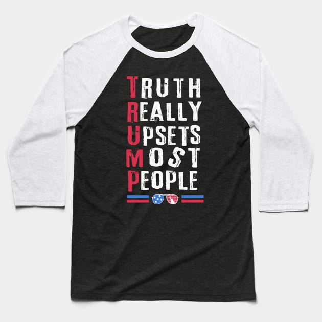 Truth Trump 2024 Baseball T-Shirt by Teewyld